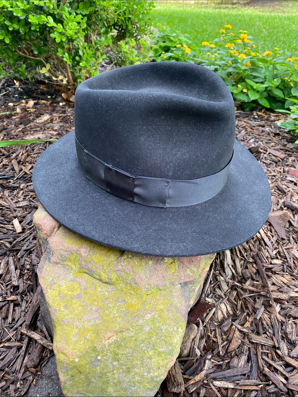 Dynafelt Deluxe Wool/Fur Blend Godfather Fedora Hat size 7 1/4
